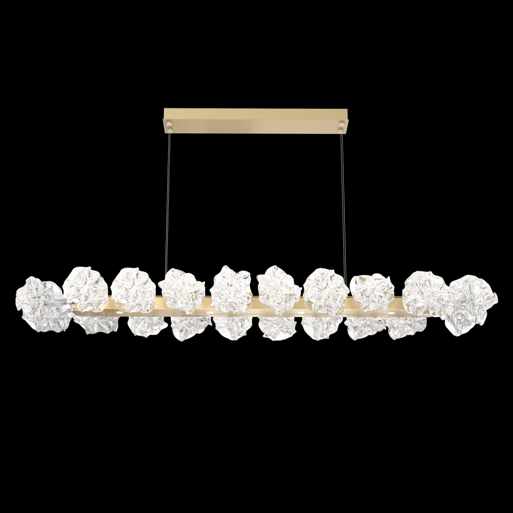 Blossom Linear Suspension - 60-Gilded Brass