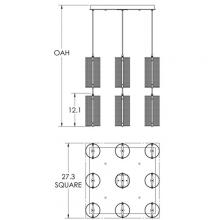 Hammerton CHB0019-12-MB-0Z-C01-L3 - Uptown Mesh Square Multi-Port-12