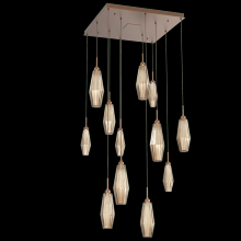 Hammerton CHB0049-12-BB-RB-C01-L1 - Aalto Square 12pc Multi-Pendant