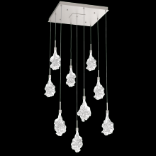 Hammerton CHB0059-09-BS-BC-C01-L3 - Blossom Square 9pc Multi-Pendant