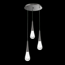 Hammerton CHB0078-03-GP-C-C01-L1 - Raindrop Round 3pc Multi-Pendant