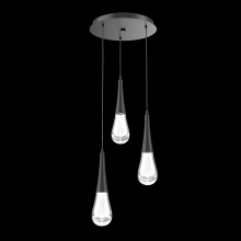 Hammerton CHB0078-03-MB-C-C01-L1 - Raindrop Round 3pc Multi-Pendant