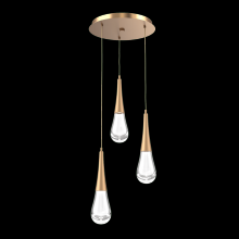 Hammerton CHB0078-03-NB-C-C01-L3 - Raindrop Round 3pc Multi-Pendant