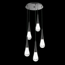 Hammerton CHB0078-05-MB-C-C01-L1 - Raindrop Round 5pc Multi-Pendant