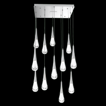 Hammerton CHB0078-12-CS-C-C01-L3 - Raindrop Square 12pc Multi-Pendant