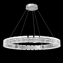 Hammerton CHB0087-38-CS-TP-CA1-L3 - Tessera 38in Ring-Classic Silver-Pavé Cast Glass