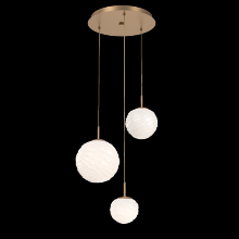 Hammerton CHB0092-03-NB-WL-C01-L3 - Gaia Round Pendant Chandelier