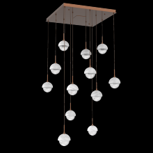 Hammerton CHB0093-12-BB-WC-C01-L1 - Cabochon Square Pendant Chandelier