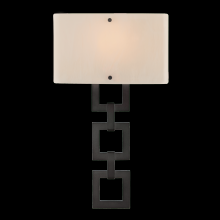 Hammerton CSB0033-0B-GB-SG-E2 - Carlyle Square Link Cover Sconce