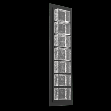 Hammerton IDB0087-01-MB-TP-L2 - Tessera  Sconce (S)-Matte Black-Pavé Cast Glass