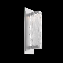 Hammerton IDB0090-01-CS-TT-L1 - Tabulo Sconce-Classic Silver-Tidal Cast Glass