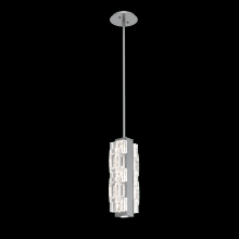 Hammerton LAB0087-01-CS-TE-001-L2 - Tessera Pendant-Classic Silver-Tetro Cast Glass