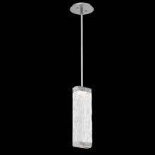 Hammerton LAB0090-01-CS-TT-001-L1 - Tabulo Pendant-Classic Silver-Tidal Cast Glass