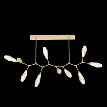 Hammerton PLB0049-BC-GB-RA-001-L3 - Aalto 10pc Branch-Gilded Brass-Optic Rib Blown Glass