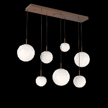 Hammerton PLB0092-07-BB-WL-C01-L3 - Gaia Linear Multi-Pendant Chandelier