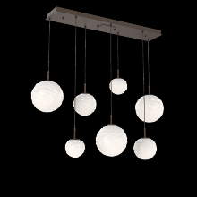 Hammerton PLB0092-07-FB-WL-C01-L3 - Gaia Linear Multi-Pendant Chandelier