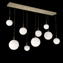 Hammerton PLB0092-09-GB-WL-C01-L3 - Gaia Linear Multi-Pendant Chandelier