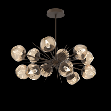 Hammerton PLB0095-0D-FB-GB-001-L3 - Luna Oval Starburst Chandelier