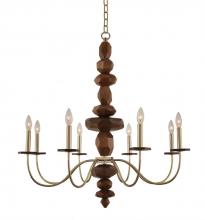 Kalco 304951CG - Lassen 8 Light Chandelier