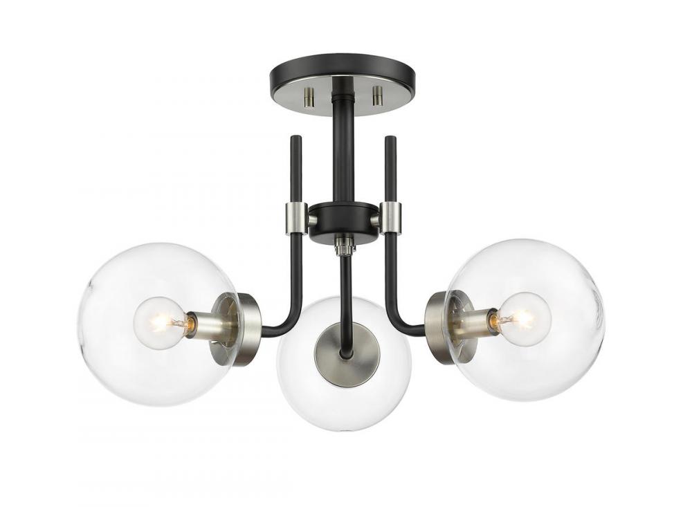 3 Light Semi Flush Mount