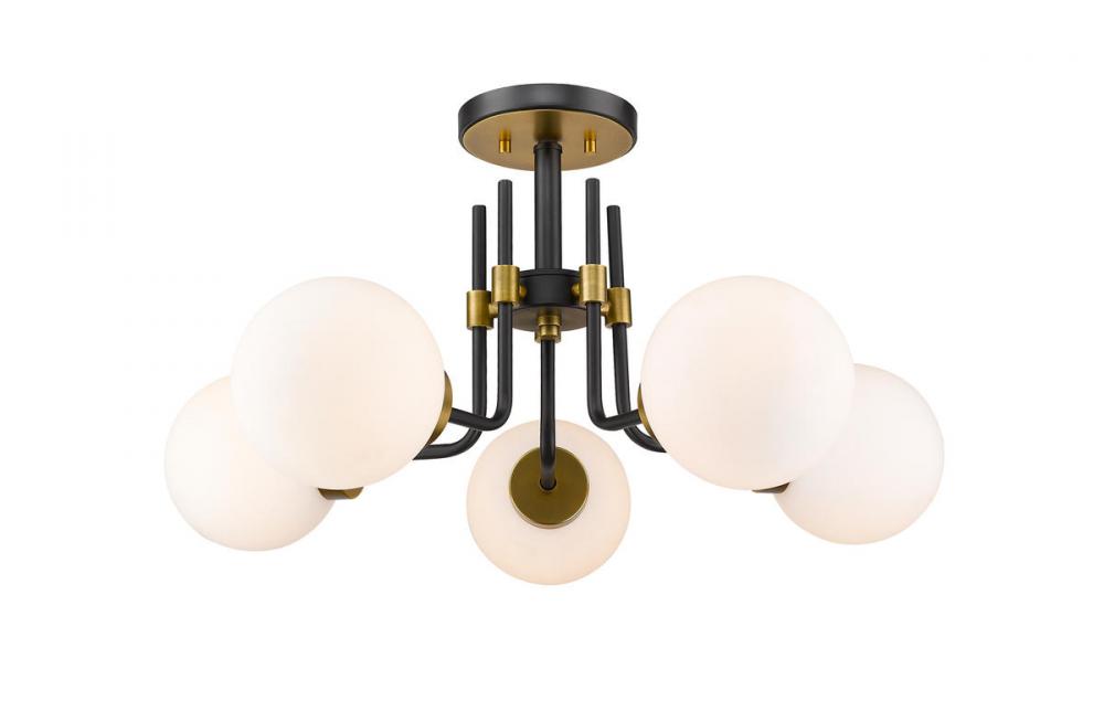 5 Light Semi Flush Mount