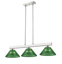 Z-Lite 152BN-ARG - 3 Light Billiard