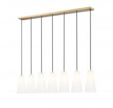 Z-Lite 3043P7-7L-MGLD - 7 Light Linear Chandelier