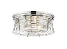 Z-Lite 491F3-PN - 3 Light Flush Mount