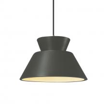  CER-6420-PWGN-NCKL-BKCD - Trapezoid 1-Light Pendant