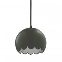  CER-6470-PWGN-MBLK-BKCD - Scallop Pendant