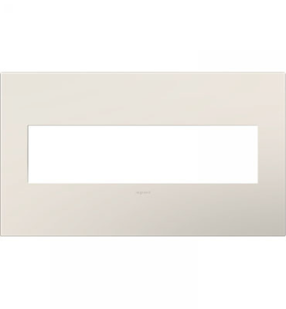 adorne? Satin Light Almond Four-Gang Screwless Wall Plate