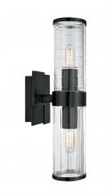 Norwell 8149-MB-CL - Stripe Sconce - Matte Black