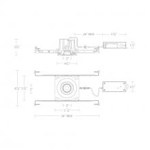 WAC US R3BRA-NCS-WT - Ocular 3.0 5CCT Round Adjustable Trim and Remodel Housing with New Construction Frame-In Kit and D