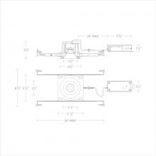 WAC US R3BRD-NCS-HZWT - Ocular 3.0 5CCT Round Donwlight Trim and Remodel Housing with New Construction Frame-In Kit and Dr