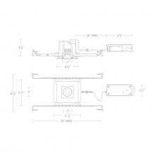 WAC US R3BSA-SCS-BN - Ocular 3.0 5CCT Square Adjustable Trim and Remodel Housing with New Construction Frame-In Kit and