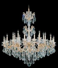 Schonbek 1870 5013-23 - La Scala 24 Light 120V Chandelier in Etruscan Gold with Clear Heritage Handcut Crystal