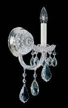 Schonbek 1870 6805-40R - Olde World 1 Light 120V Wall Sconce in Polished Silver with Clear Radiance Crystal