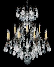 Schonbek 1870 3572-48AD - Renaissance Rock Crystal 13 Light 120V Chandelier in Antique Silver with Amethyst & Black Diamound