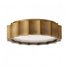 Schonbek 1870 S8412-700R - Tarte 12in 120V LED Flush Mount in Aged Brass with Radiance Crystal Dust