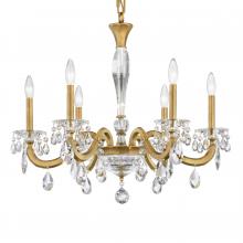 Schonbek 1870 S8606N-22R - San Marco 6 Light 120V Chandelier in Heirloom Gold with Clear Radiance Crystal