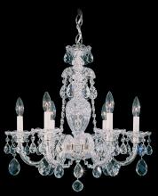 Schonbek 1870 2994-40R - Sterling 6 Light 120V Chandelier in Polished Silver with Clear Radiance Crystal