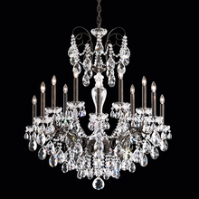 Schonbek 1870 ST1852N-40H - Sonatina 14 Light 120V Chandelier in Polished Silver with Clear Heritage Handcut Crystal