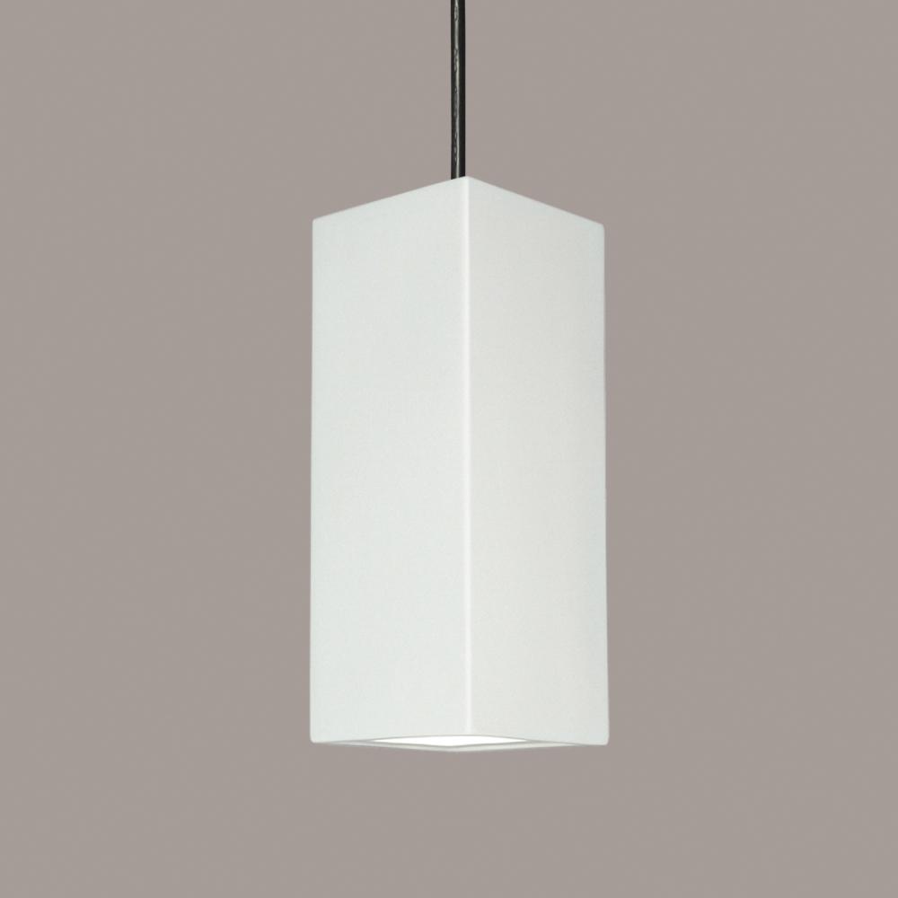 Timor Pendant: Dove (E26 Base Dimmable LED (Bulb included)) (Black Cord & Canopy)