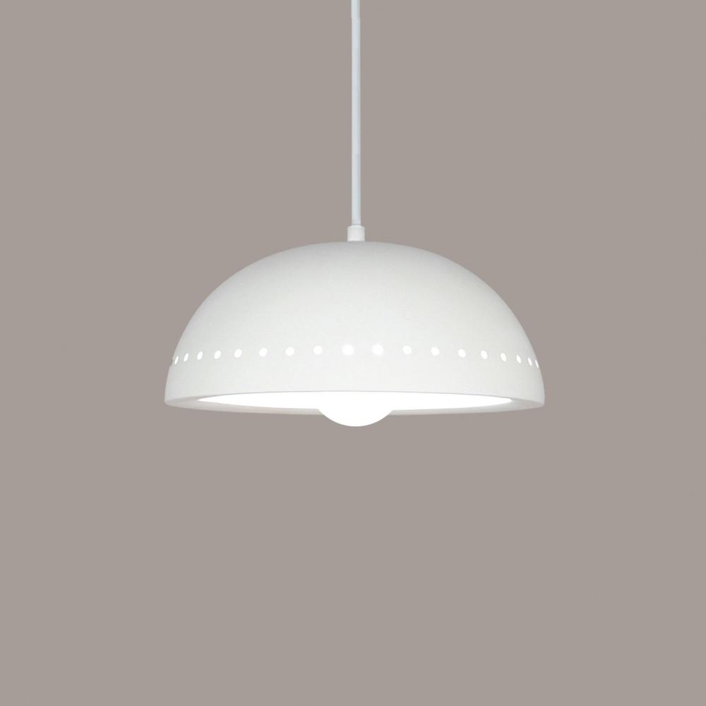 Cyprus Pendant: Claret (Black Cord & Canopy)