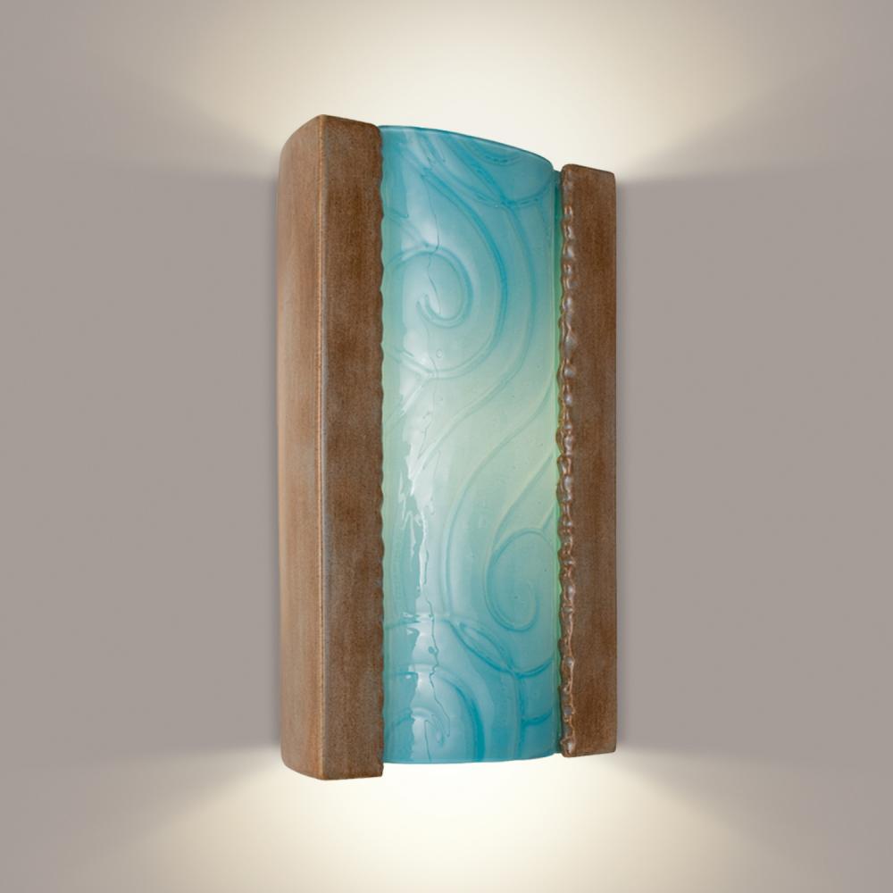 Clouds Wall Sconce Spice and Turquoise