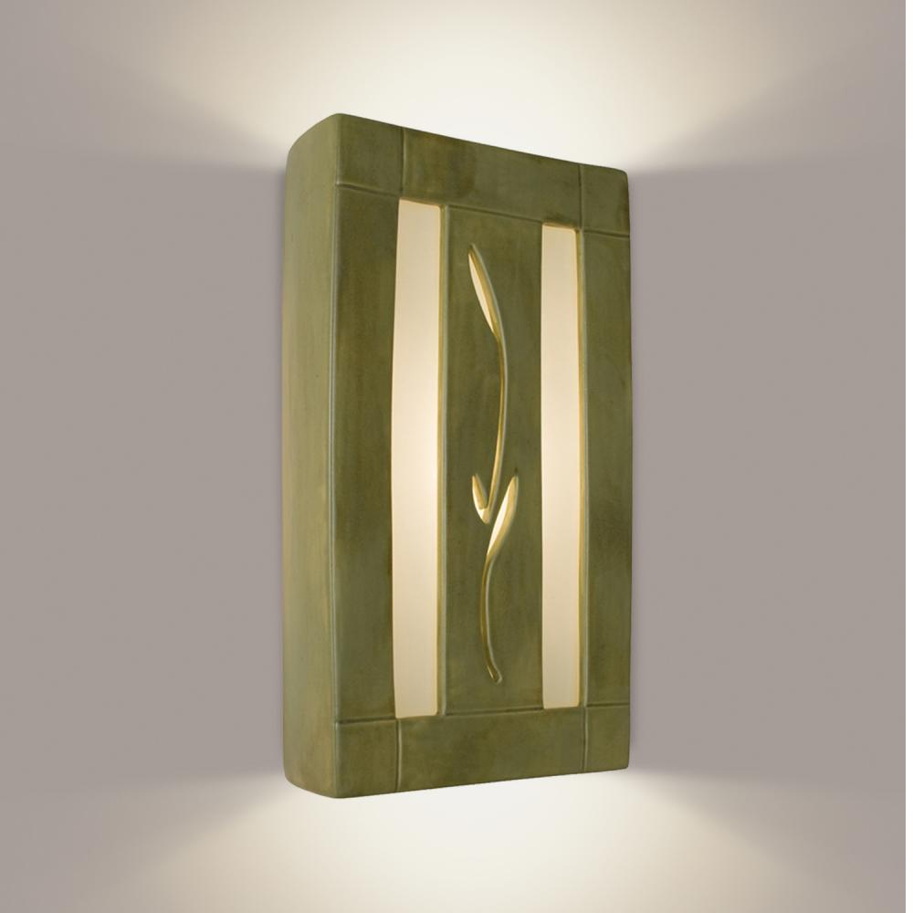 Spring Wall Sconce Sagebrush and White Frost (Outdoor/WET Location)