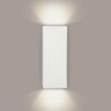 A-19 1803-1LEDE26-MW - Flores Wall Sconce: Matte White (E26 Base Dimmable LED (Bulb included))