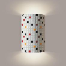 A-19 M20308-MU-WETST-1LEDE26 - Confetti Wall Sconce Multicolor (Wet Sealed Top, E26 Base LED (Bulb included))