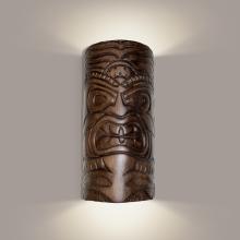 A-19 NT002-DT - Tiki Wall Sconce Dark Teak