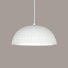 A-19 P306-A21-BCC - Gran Cyprus Pendant: Dusty Teal (Black Cord & Canopy)